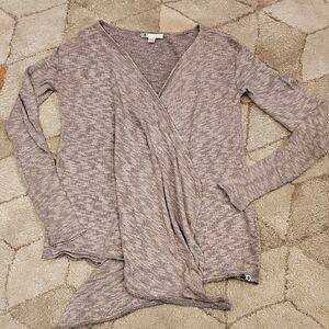 Volcom Gray Cardigan with Textured Knit